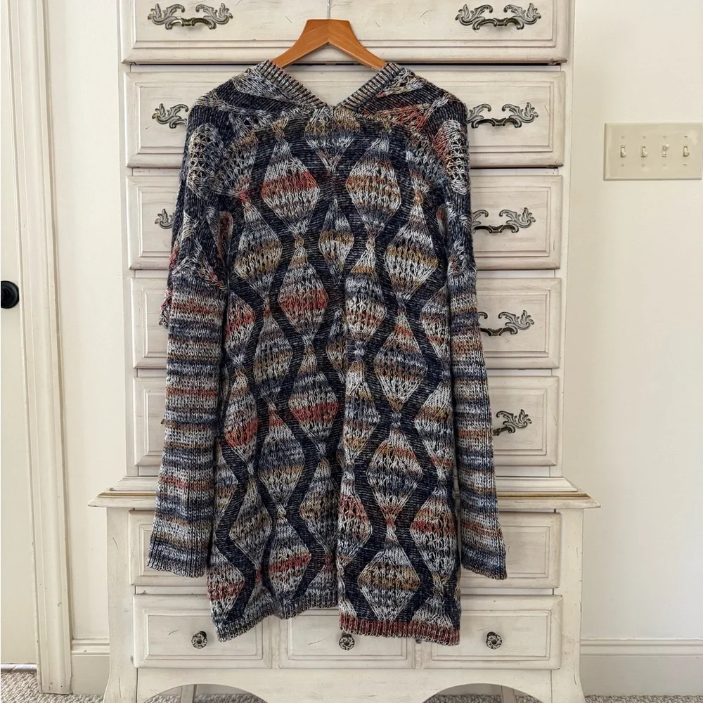 Soft Surroundings Pendley Wool Southwestern Cardigan - Picture 3 of 5